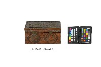 朱漆印錦人物紋方盒藏品圖，第2張