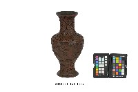 雕刻山水人物花卉紋朱漆瓶藏品圖，第2張