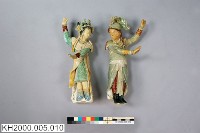 交趾陶男女人物立像（林沖與夫人）藏品圖，第3張