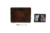 木雕素色漆方盤藏品圖，第1張