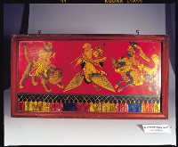 玻璃畫八仙綵三件框組藏品圖，第2張