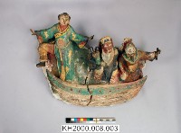 交趾陶乘舟人物（八仙過海）塑像藏品圖，第1張