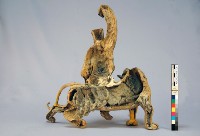 交趾陶呂洞賓騎豹塑像藏品圖，第4張