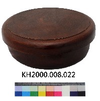 木紋素色漆茶具盒藏品圖，第3張