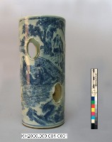 -1：八仙紋青花鏤帽筒一對、-2：八仙紋青花鏤帽筒一對藏品圖，第2張