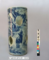 -1：八仙紋青花鏤帽筒一對、-2：八仙紋青花鏤帽筒一對藏品圖，第3張