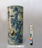 -1：八仙紋青花鏤帽筒一對、-2：八仙紋青花鏤帽筒一對藏品圖，第4張