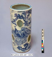 -1：八仙紋青花鏤帽筒一對、-2：八仙紋青花鏤帽筒一對藏品圖，第7張