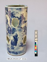 -1：八仙紋青花鏤帽筒一對、-2：八仙紋青花鏤帽筒一對藏品圖，第16張