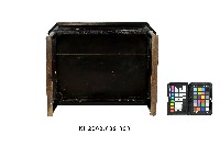 黑漆鑲貝蘭花紋花台藏品圖，第4張