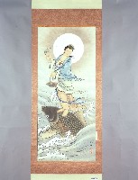 魚籃觀音(宣紙畫)的圖片