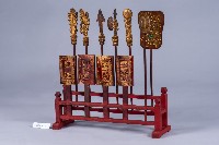 朱漆貼金媽祖座上型鑾駕儀杖藏品圖，第5張