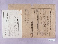 戰時災害保護法申請書及死亡檢驗書藏品圖，第1張