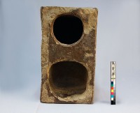 素燒紅陶櫥櫃（陶質茶擔）藏品圖，第4張