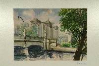 水彩畫：高雄臺灣銀行（仁愛河）藏品圖，第1張