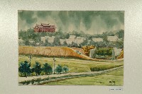 水彩畫：興建中的中山高速公路藏品圖，第1張