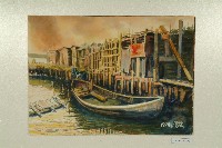 水彩畫：中洲漁港藏品圖，第1張