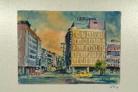 水彩畫：中山路和八德路交叉口藏品圖，第1張