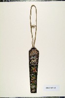 黑絨地綴珠飾扇袋藏品圖，第1張