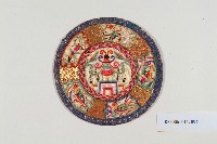 米白緞地盤金彩繡樓閣看花片-4藏品圖，第1張