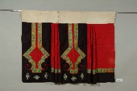 紅綢地鑲緄魚鱗百褶裙藏品圖，第1張