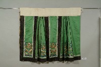 青綠緞地立水龍鳳紋彩繡馬面裙藏品圖，第1張