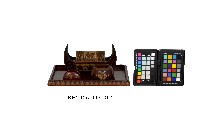 木雕彩繪原住民圖紋煙具組（四方形托盤、船型煙盒、圓型煙灰缸、半圓型火柴架）藏品圖，第3張