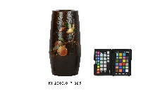 桐木地柿鳥紋蒔繪漆瓶藏品圖，第1張