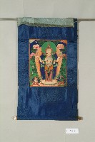 藍緞地四臂觀音菩薩唐卡藏品圖，第1張