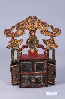 礦物彩鎏金透雕燈蕊心架藏品圖，第1張