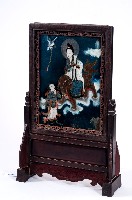 茄苳入石柳觀世音菩薩鏡屏藏品圖，第1張