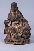 關聖帝君木雕神像藏品圖，第1張