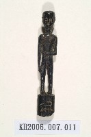 黑漆人形木刻物藏品圖，第1張