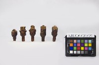 金漆五營頭木刻神像藏品圖，第1張