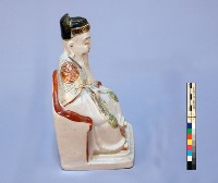 瓷質加彩土地公神像藏品圖，第4張