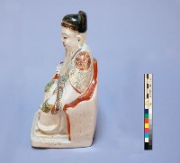 瓷質加彩土地公神像藏品圖，第6張