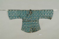 藍綠地花緞大襟短衫藏品圖，第1張