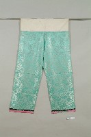 粉綠綢地鑲邊女褲藏品圖，第1張