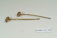 銅鎏金花卉紋簪藏品圖，第1張