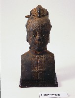 人物頭首木雕神像藏品圖，第1張