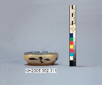 簡筆花草紋青花水盂藏品圖，第1張