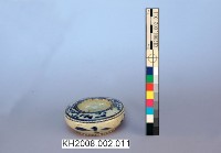 簡筆花草紋青花水盂藏品圖，第2張