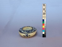 簡筆花草紋青花水盂藏品圖，第6張