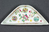 加彩花草紋九拼盤藏品圖，第25張