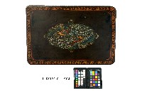 彩繪雙鳳團紋長型小几藏品圖，第1張