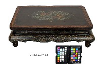 彩繪雙鳳團紋長型小几藏品圖，第3張