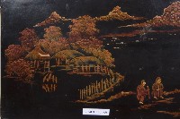 彩繪填漆原住民杵歌紋大掛屏藏品圖，第4張