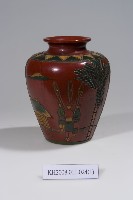 雕刻彩繪填漆臺灣風物紋漆瓶藏品圖，第2張