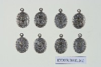 始政40週年台灣博覽會紀念章（台北、新竹、台中、台南、高雄、台東、花蓮、澎湖）藏品圖，第1張