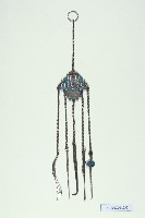 銀琺瑯石榴花籃腰佩藏品圖，第1張